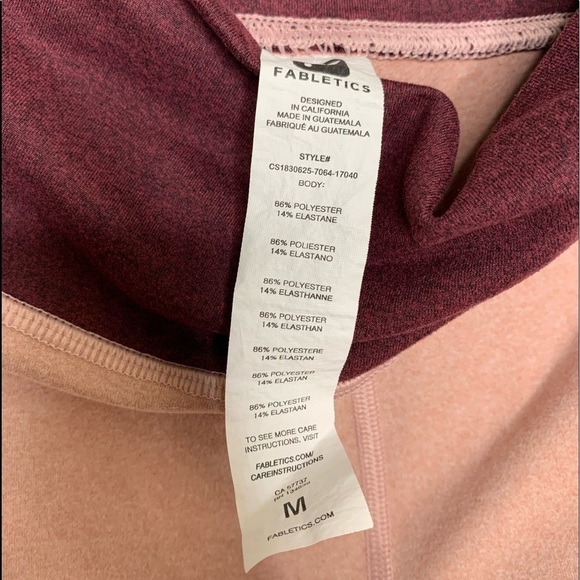 Fabletics High-Waisted Heathered Pocket Crop Leggings - Picture 4 of 6